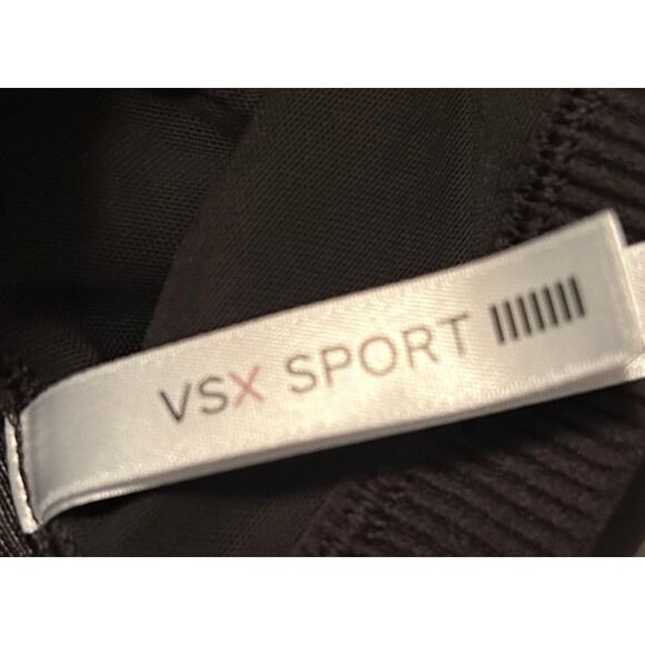 GUC Victorias Secret VSX Sport Black Bra Front Zipper Adjustable Straps Size 34D - Picture 4 of 5